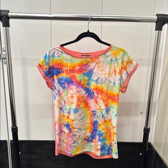 van Laack Tops - Colorful Tie-Dye Short Sleeve Tee